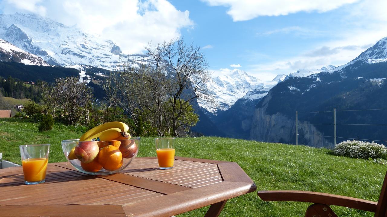 Chalet Canadian Corner Wengen Exterior foto